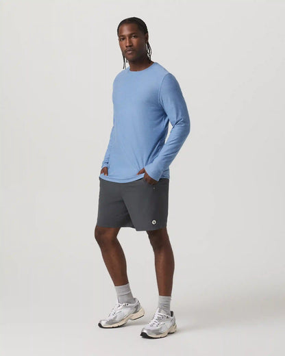 Long Sleeve Strato Tech Tee | Isle Blue Heather