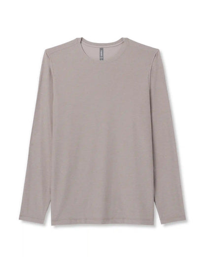 Long Sleeve Strato Tech Tee | Mocha Heather
