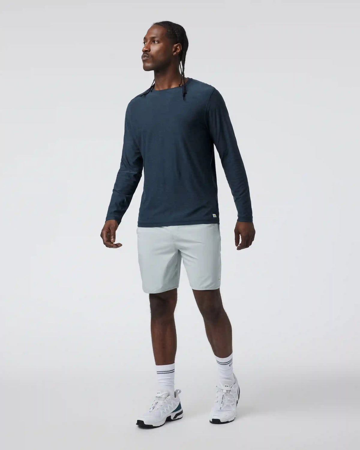 Long Sleeve Strato Tech Tee | Navy Heather