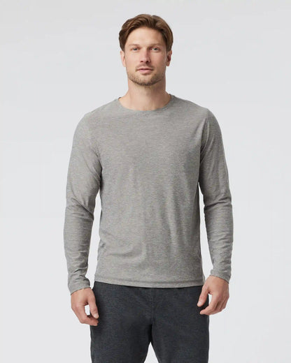 Long Sleeve Strato Tech Tee | Heather Grey