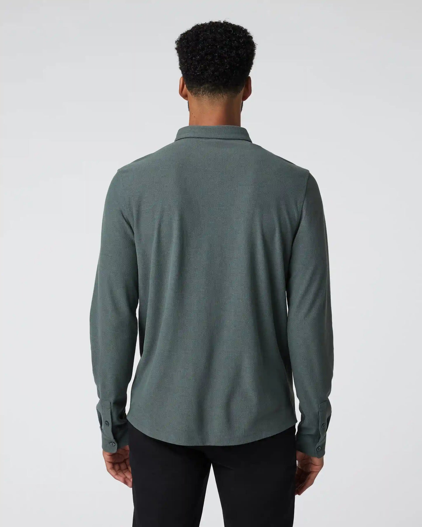 Long Sleeve Ace Button-Down | Smoked Beryl