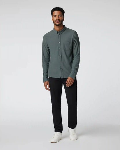 Long Sleeve Ace Button-Down | Smoked Beryl