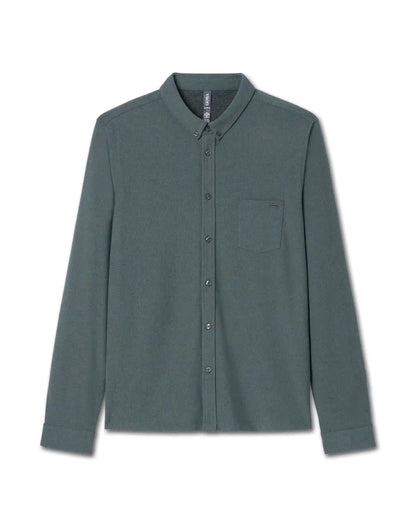 Long Sleeve Ace Button-Down | Smoked Beryl