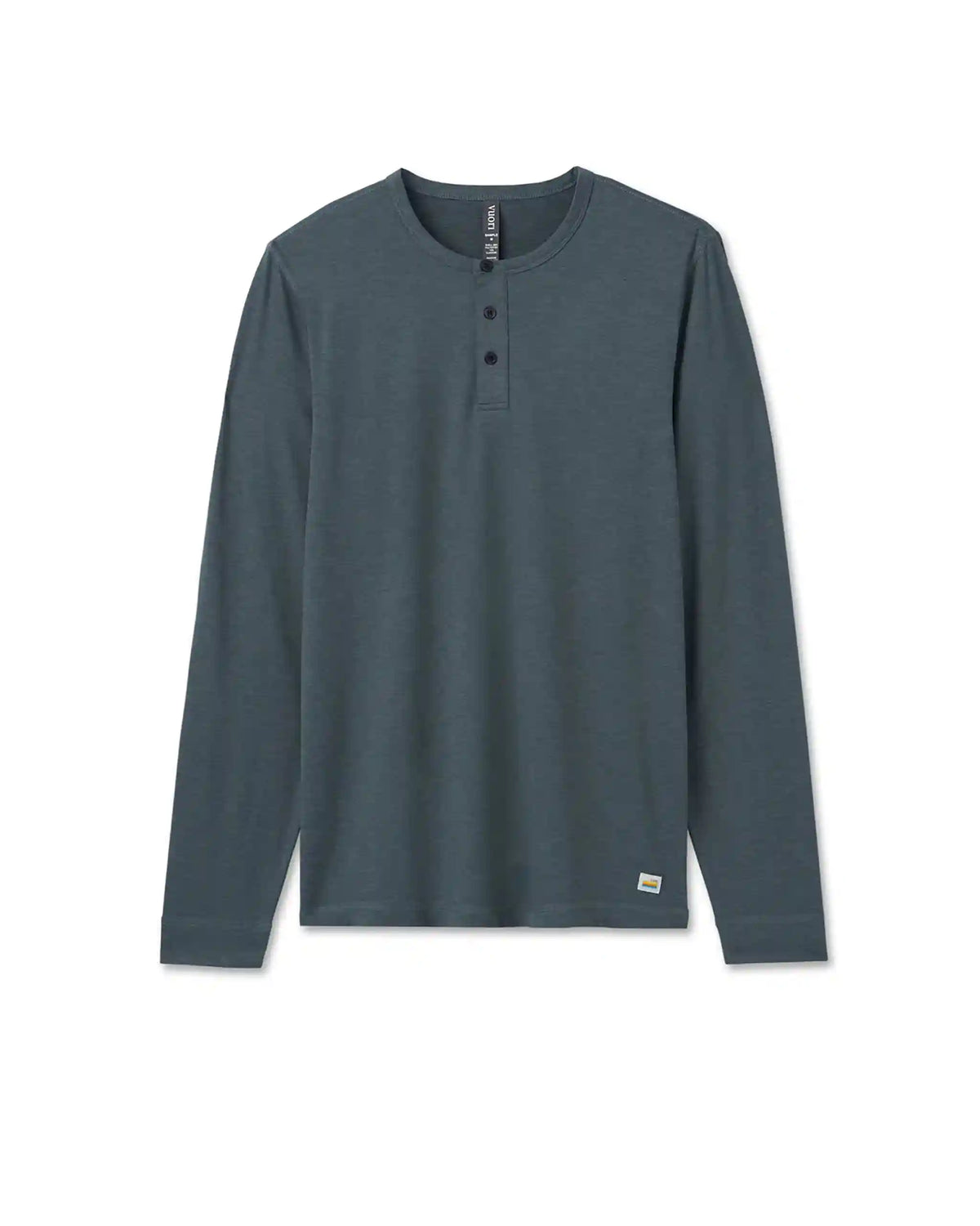 Long-Sleeve Ease Performance Henley | Lake Heather