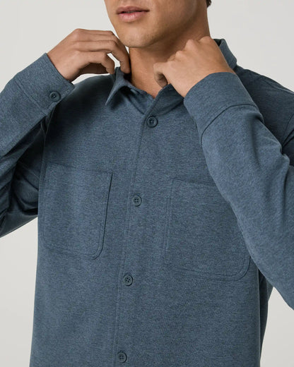 Coronado Shirt Jacket | Bay Blue Heather
