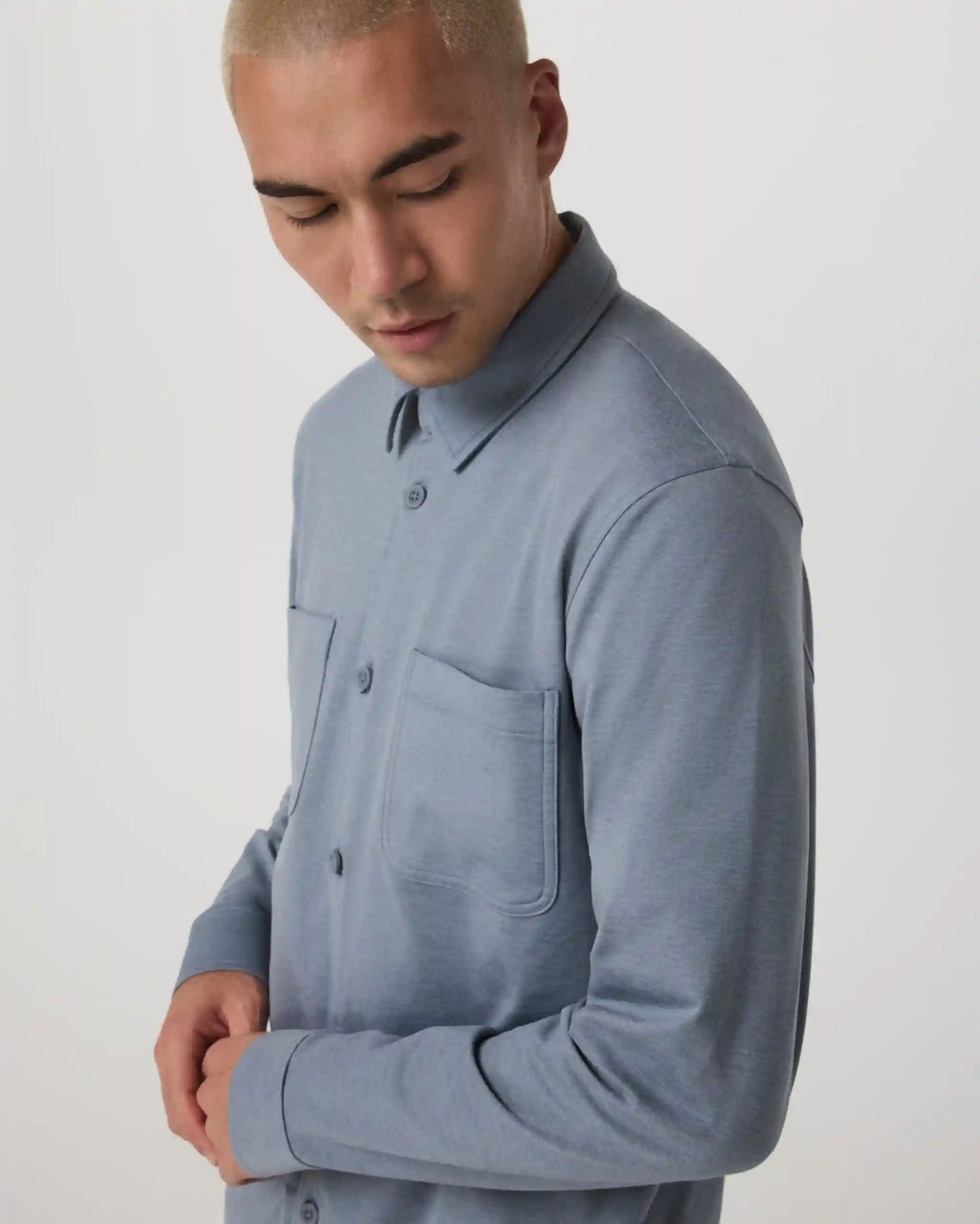 Coronado Shirt Jacket | Slate Blue Heather