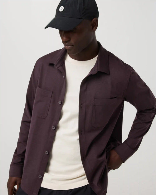 Coronado Shirt Jacket | Raisin Heather
