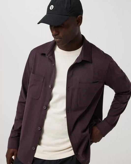 Coronado Shirt Jacket | Raisin Heather