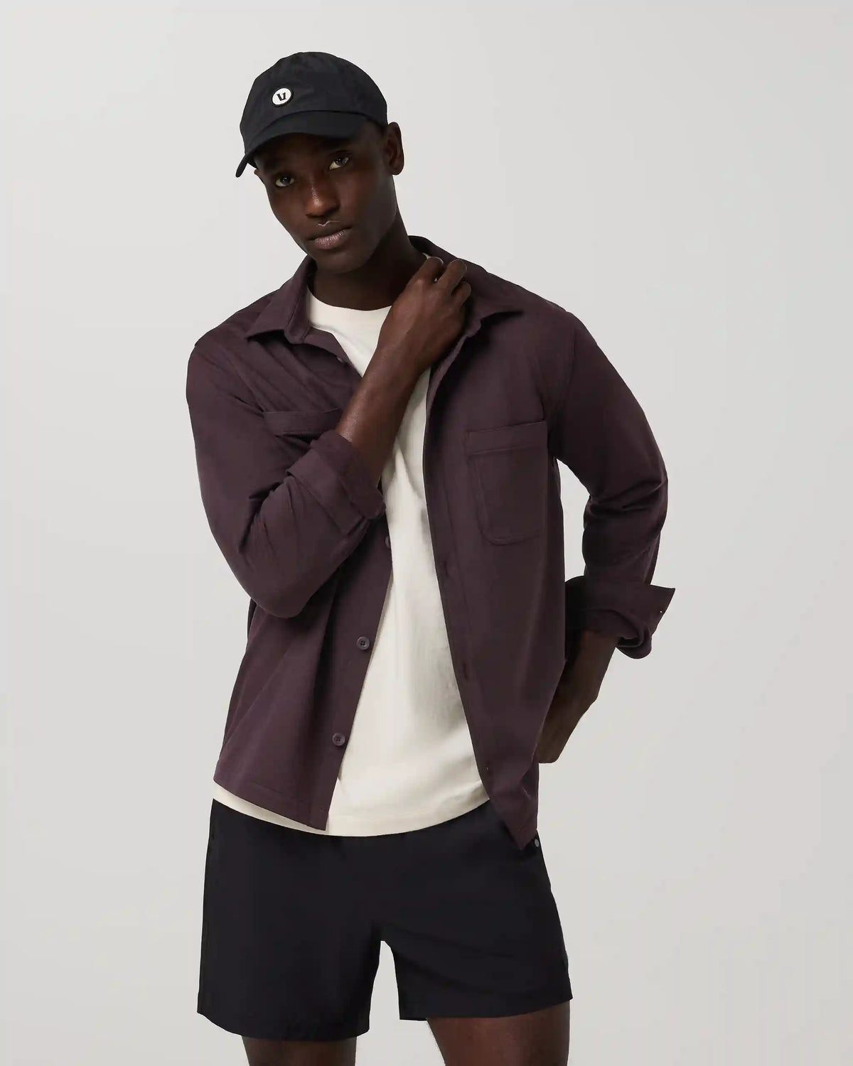 Coronado Shirt Jacket | Raisin Heather