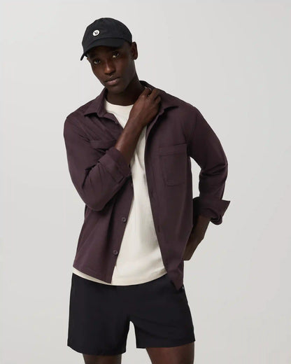 Coronado Shirt Jacket | Raisin Heather