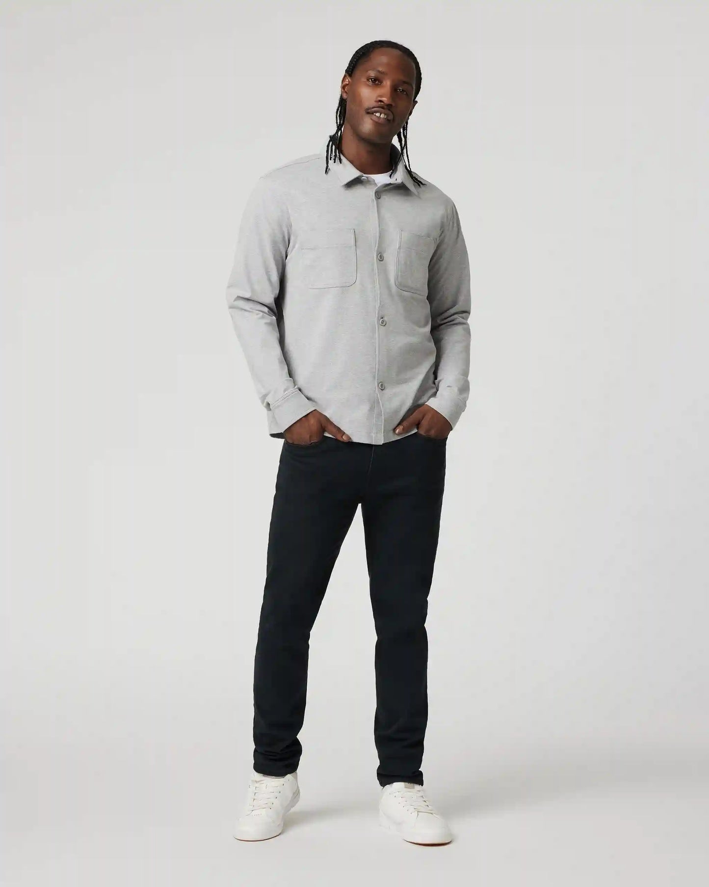 Coronado Shirt Jacket | Light Heather Grey