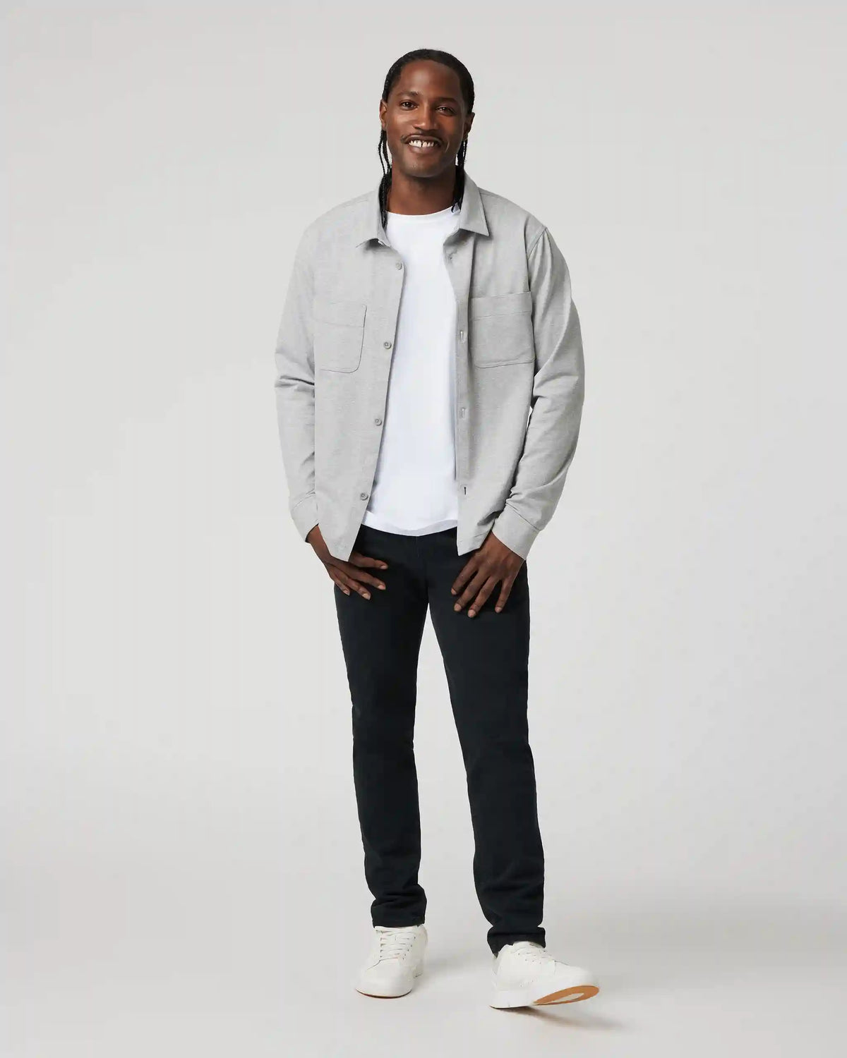 Coronado Shirt Jacket | Light Heather Grey