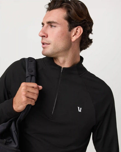 Clearview Seamless Quarter Zip | Black