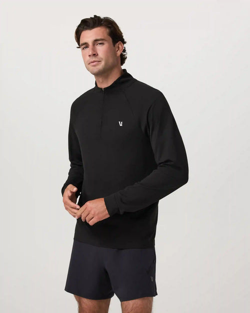 Clearview Seamless Quarter Zip | Black