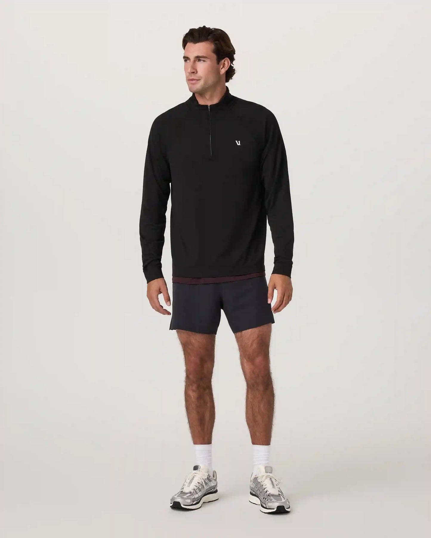Clearview Seamless Quarter Zip | Black