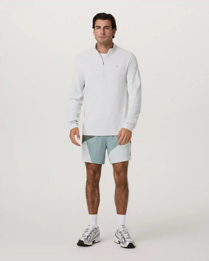 Clearview Seamless Quarter Zip | Frost Grey