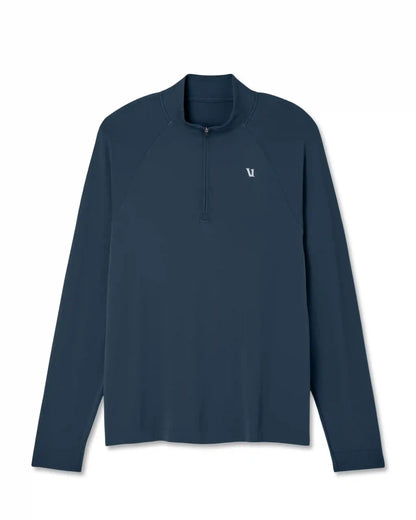 Clearview Seamless Quarter Zip | Ocean Blue