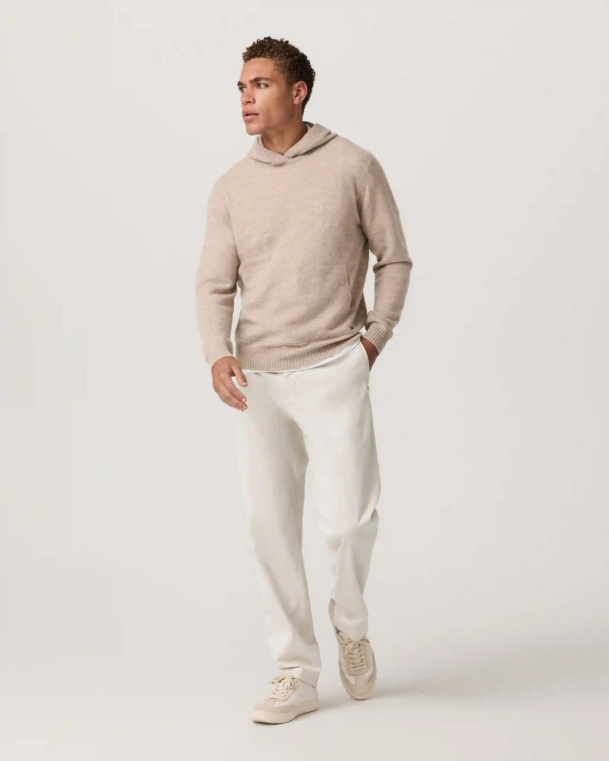 Berik Cashmere Hoodie | Oatmeal Heather