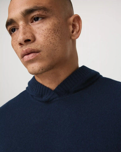 Berik Cashmere Hoodie | Ink