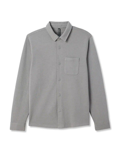 Long Sleeve Jeffreys Button Down Overshirt | Grey