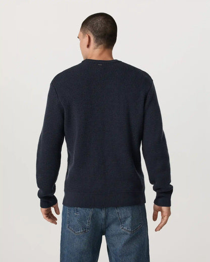 Denver Waffle Crew Sweater | Navy