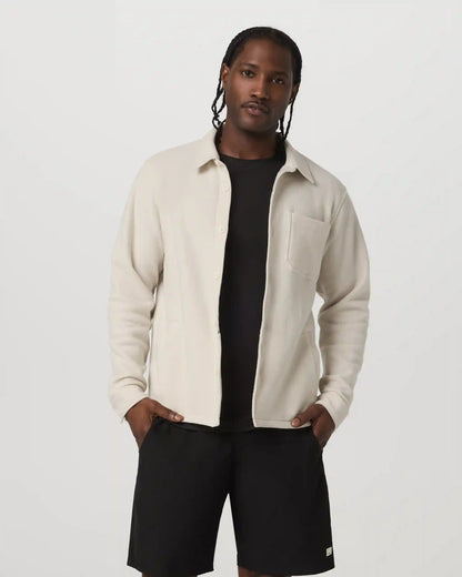 Beach Fleece Shirt Jacket | Bone Heather