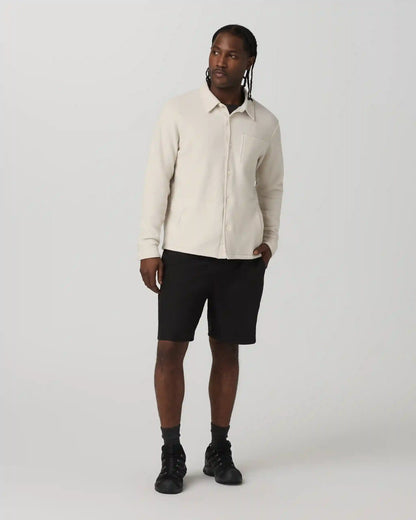 Beach Fleece Shirt Jacket | Bone Heather