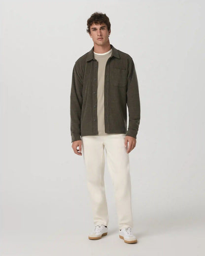 Beach Fleece Shirt Jacket | Dark Oregano Heather