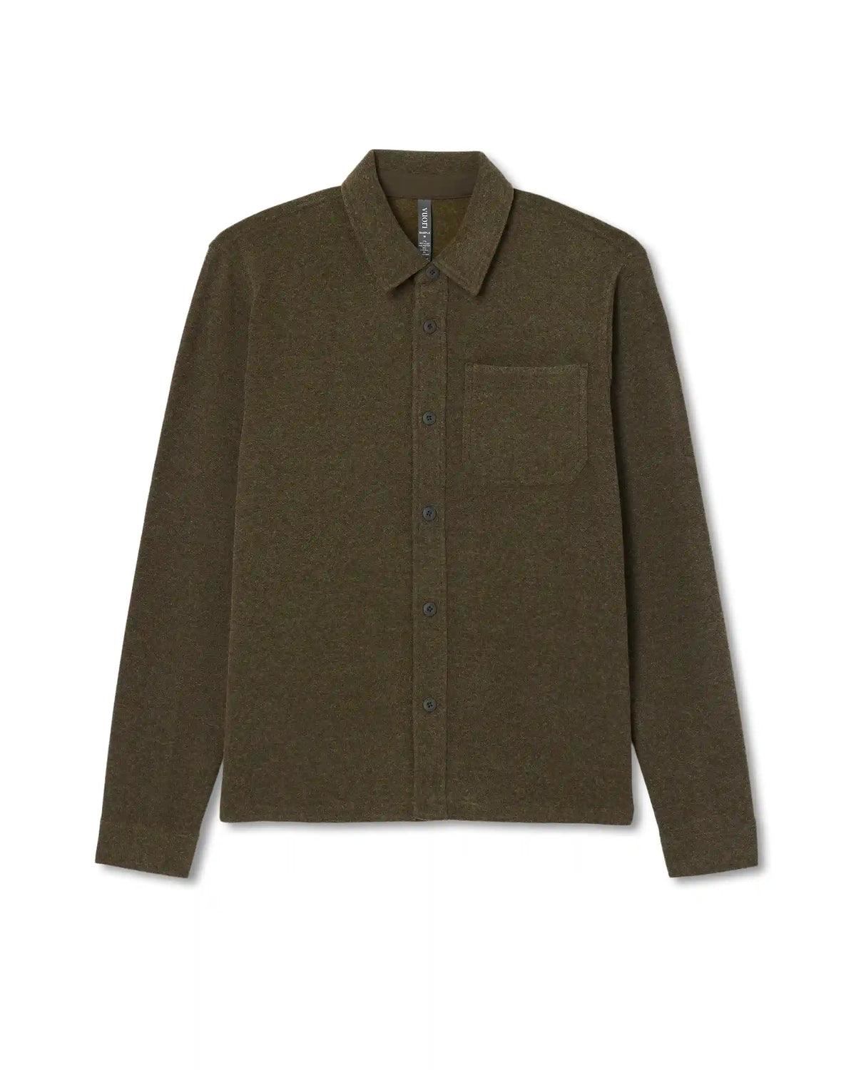 Beach Fleece Shirt Jacket | Dark Oregano Heather