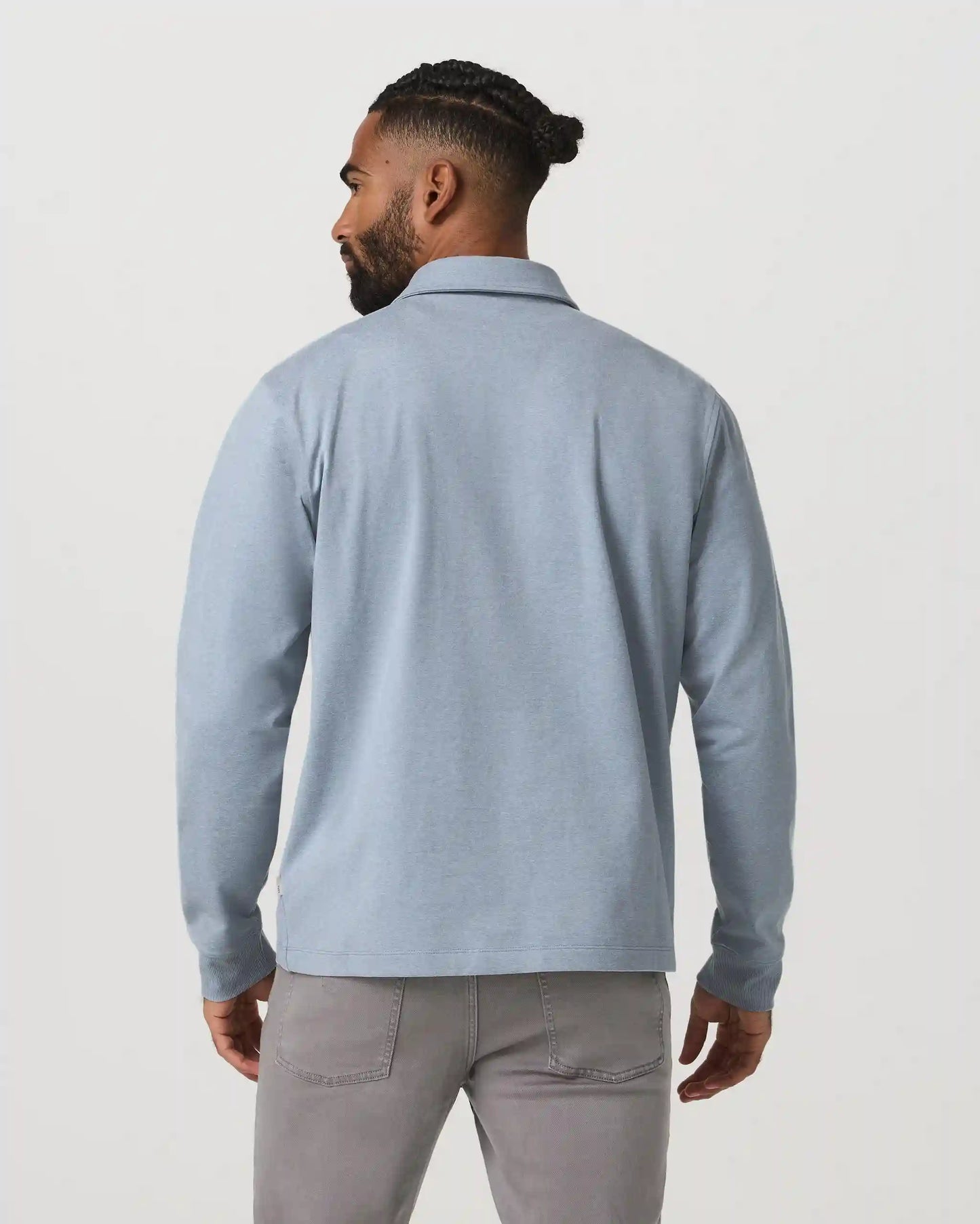 Long Sleeve Coronado Rugby | Blue Dusk Heather