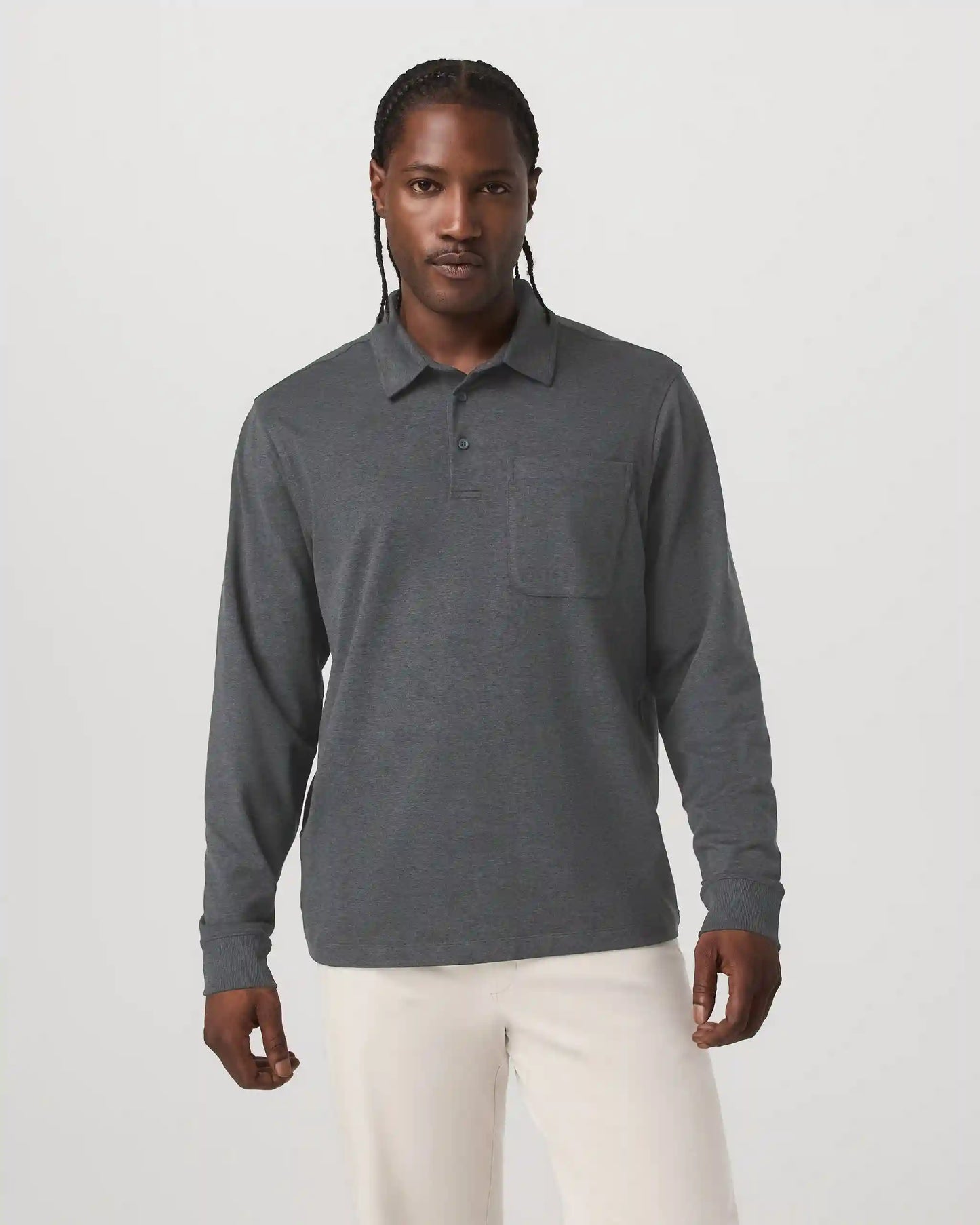 Long Sleeve Coronado Rugby | Charcoal Heather