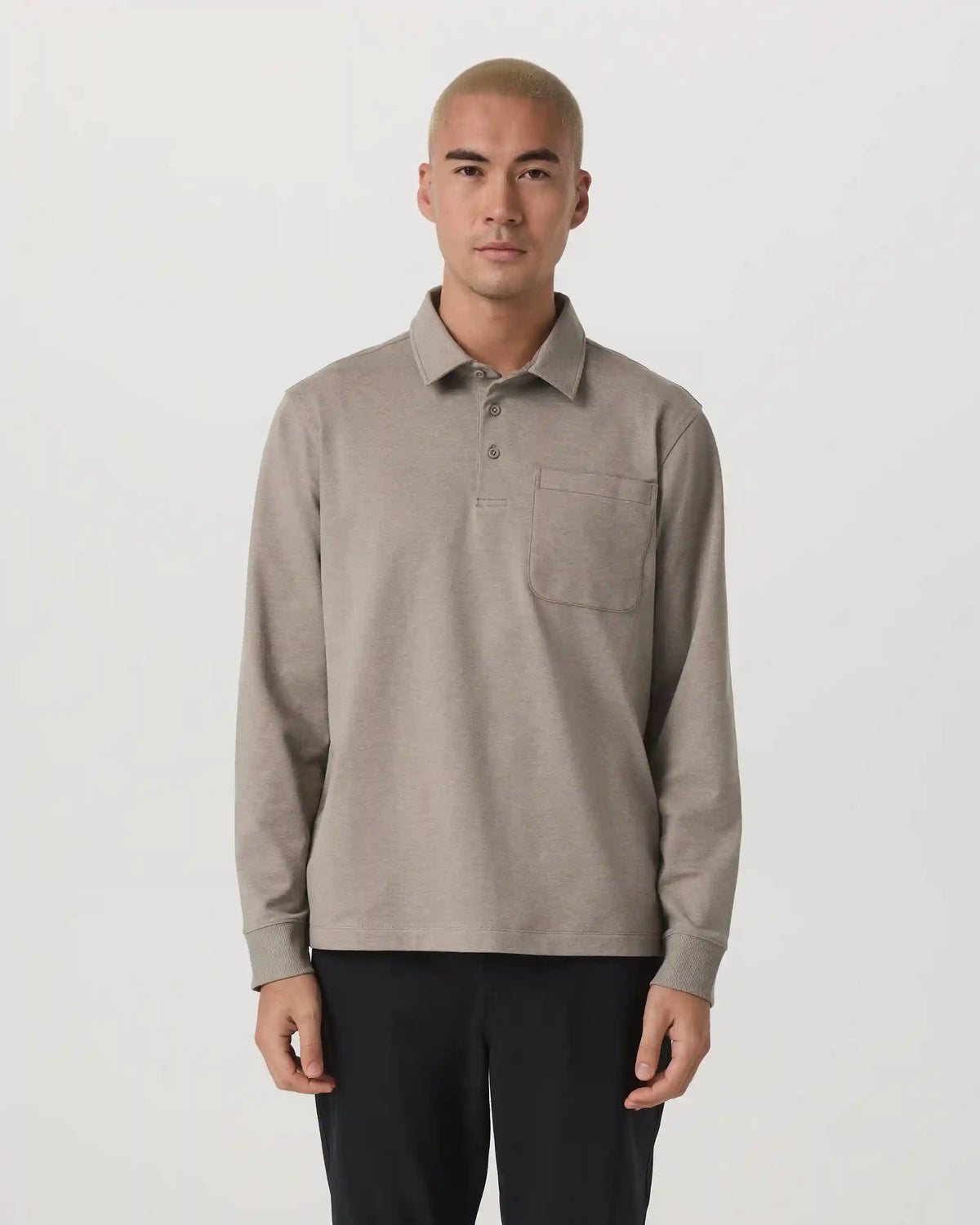 Long Sleeve Coronado Rugby | Walnut Heather