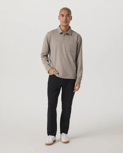 Long Sleeve Coronado Rugby | Walnut Heather
