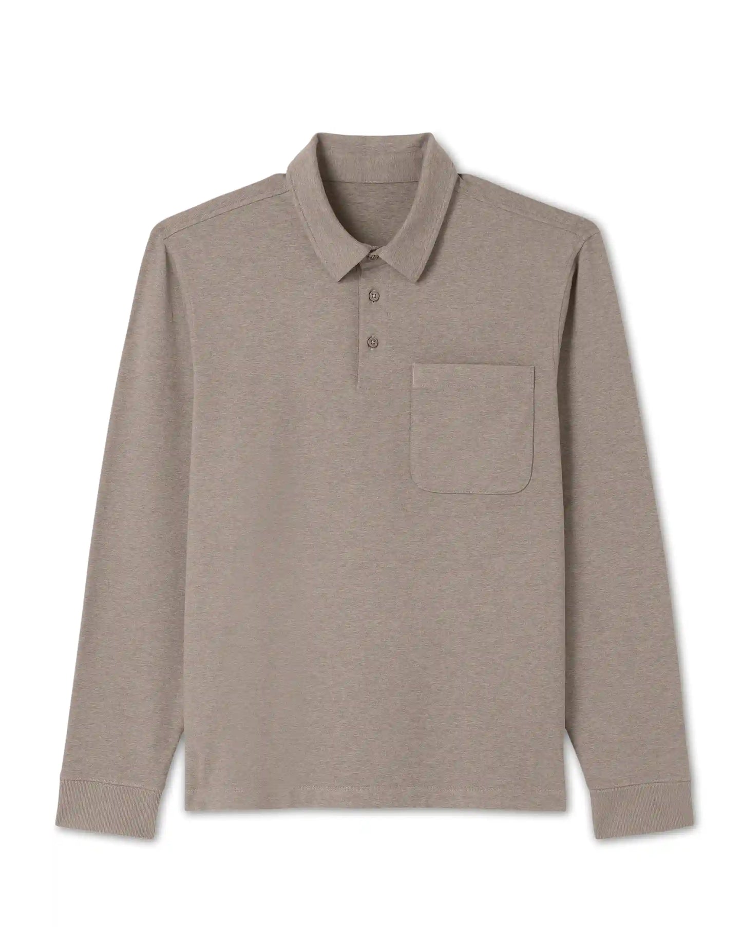 Long Sleeve Coronado Rugby | Walnut Heather