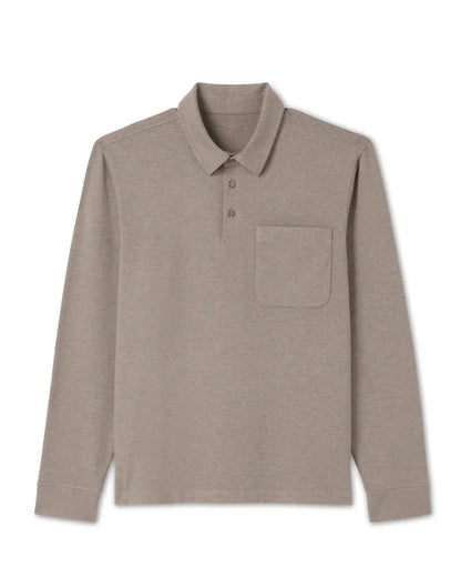 Long Sleeve Coronado Rugby | Walnut Heather