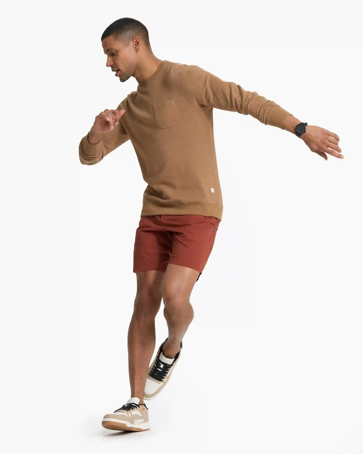 Jeffreys Pullover | Camel Heather