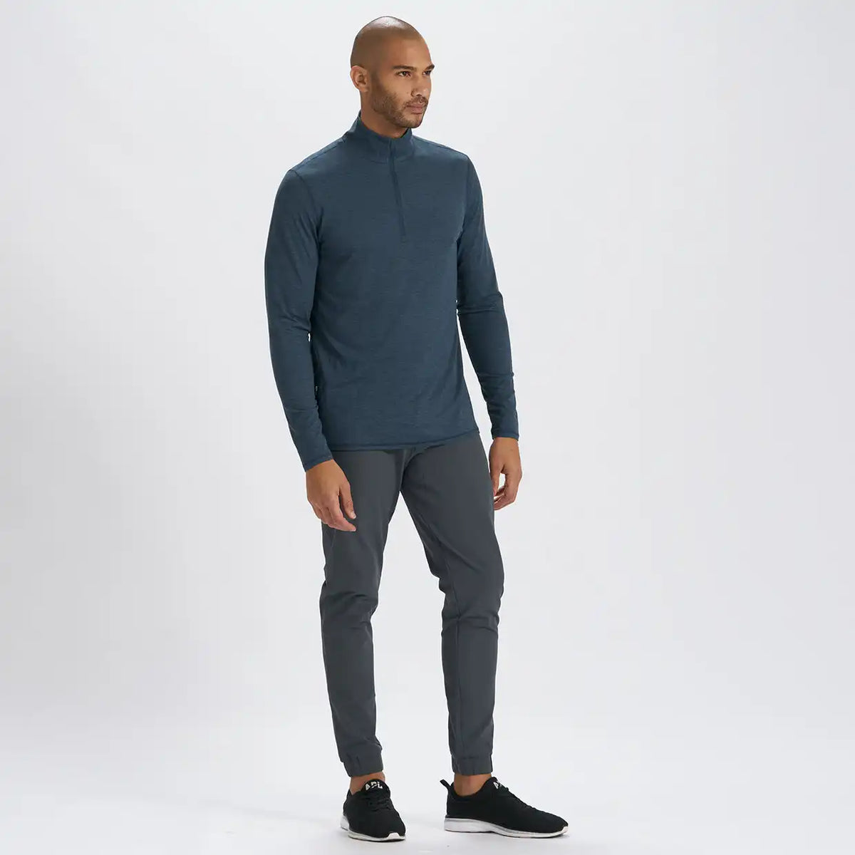 Ease Performance Half Zip | Indigo Heather