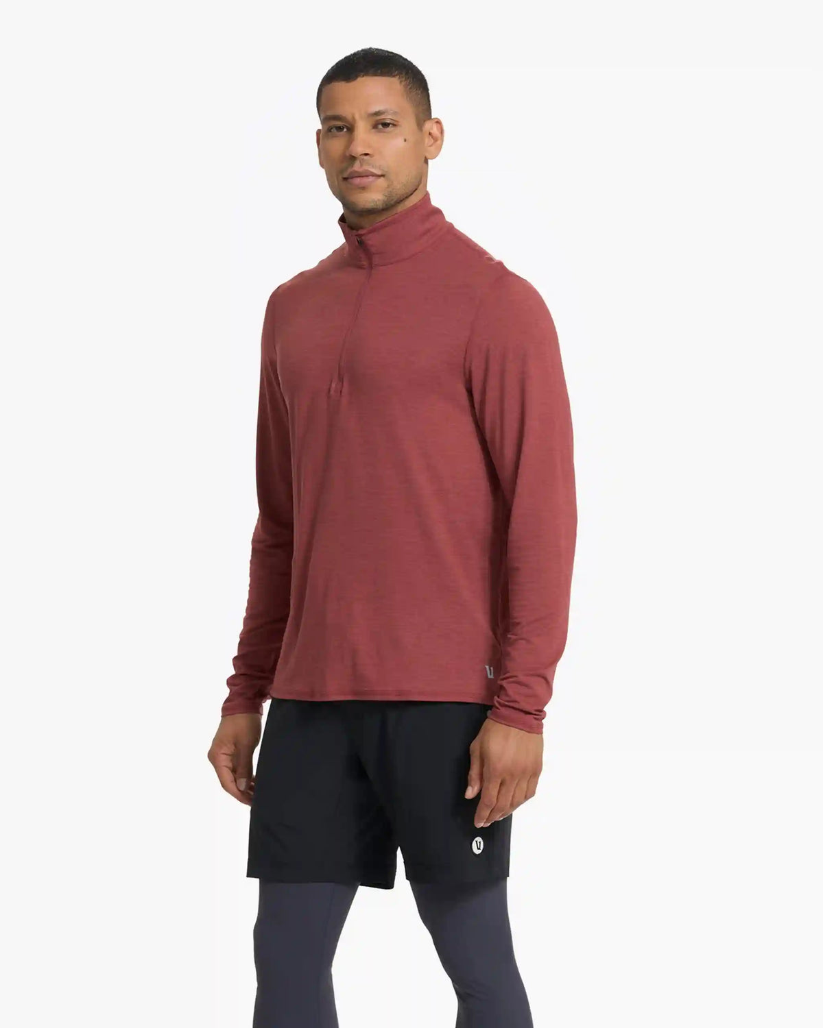 Ease Performance Half Zip | Currant Heather