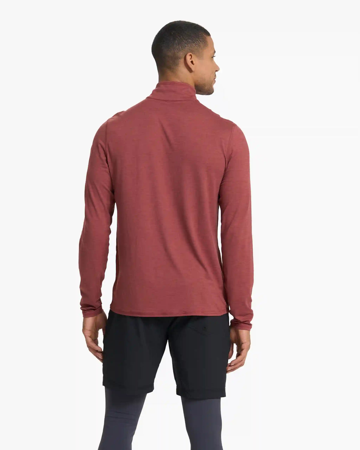 Ease Performance Half Zip | Currant Heather