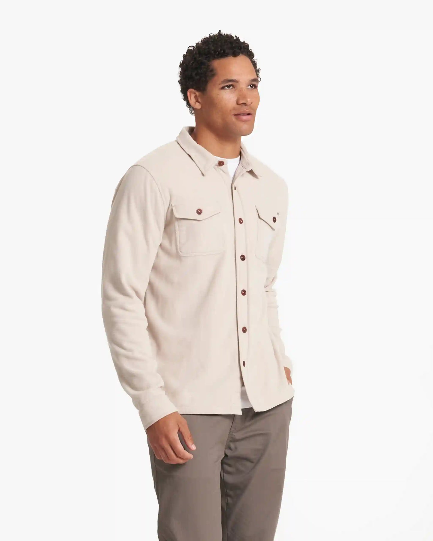 Aspen Shirt Jacket | Oyster Heather