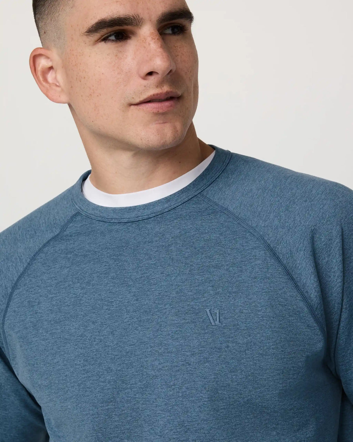 Coronado Crew | Pool Blue Heather