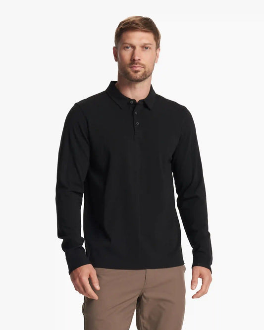 Long Sleeve Westport Polo | Black