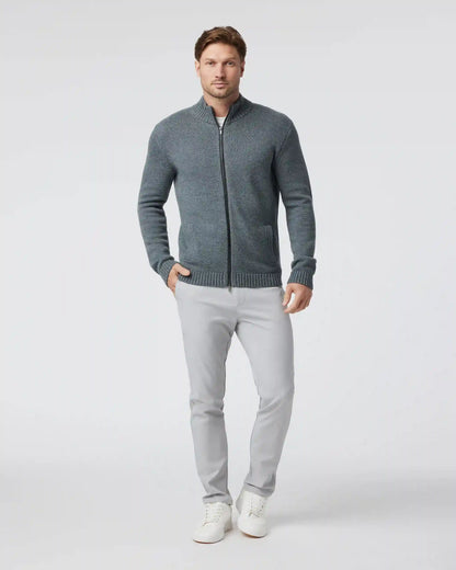 Denver Full Zip Sweater | Charcoal