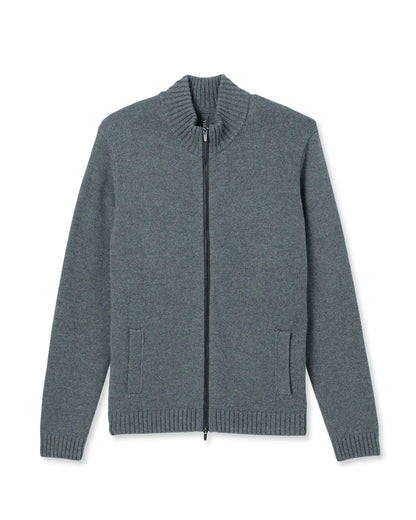 Denver Full Zip Sweater | Charcoal