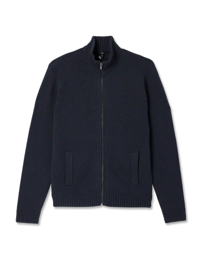 Denver Full Zip Sweater | Navy