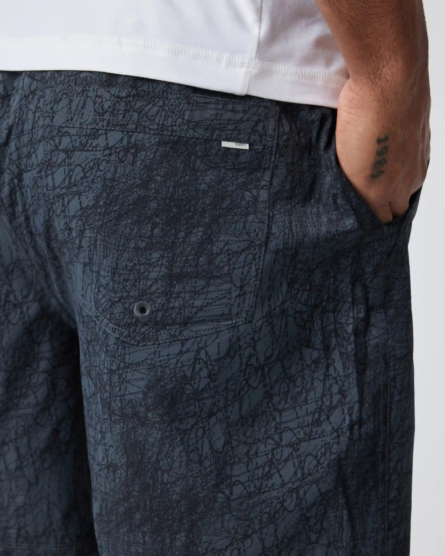Kore Short Lined 7" | Charcoal Scribble