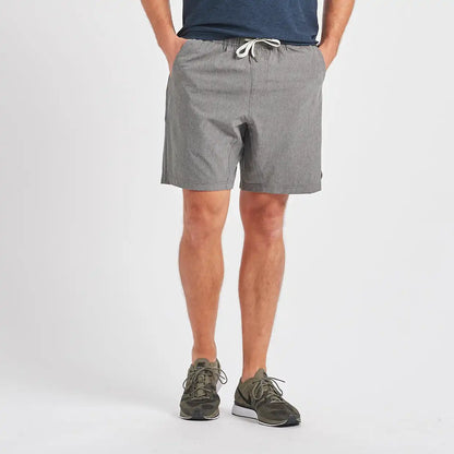 Kore Short | Grey Linen Texture