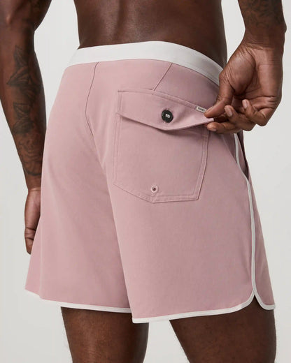 Cruise Boardshort 5" | Mauve Linen Texture