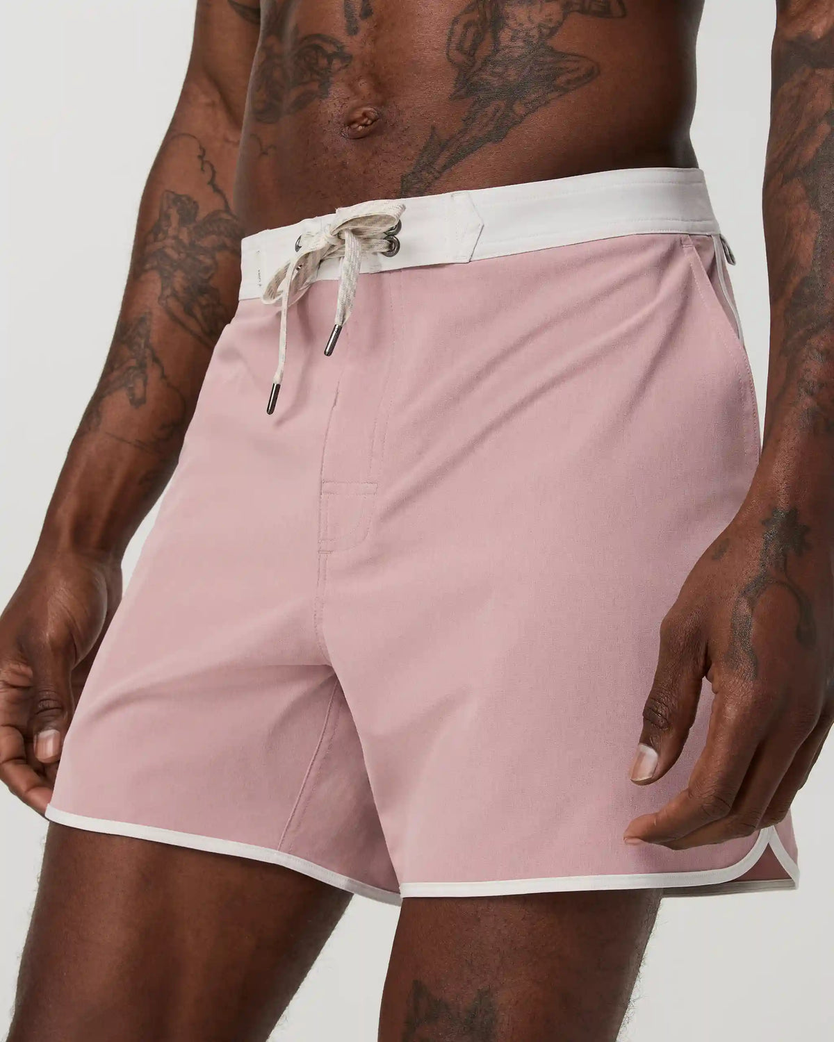 Cruise Boardshort 5" | Mauve Linen Texture