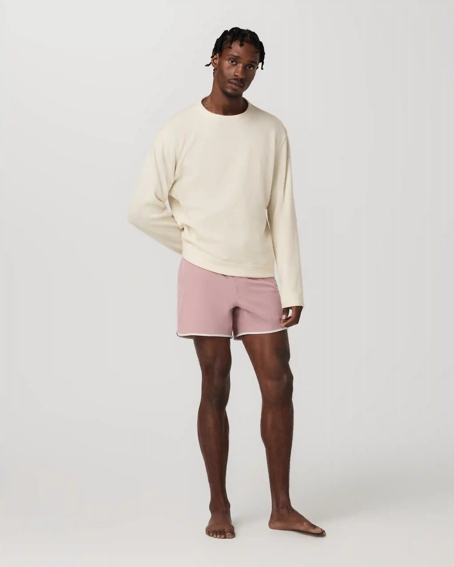 Cruise Boardshort 5" | Mauve Linen Texture